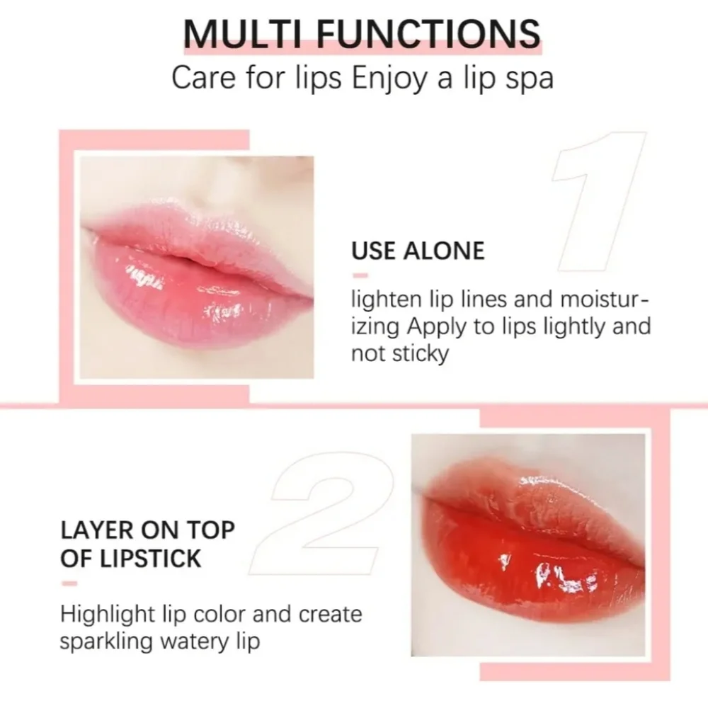🛍 Ibcccndc Lip Glow Cherry Oil Hydrating Lip Gloss In Coral